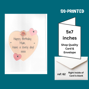 Handmade birthday card Mum