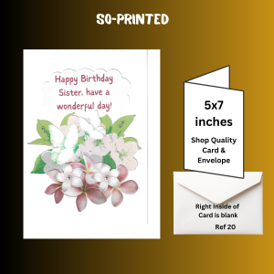 Handmade birthday card sister