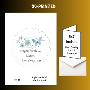 Handmade birthday cards sister.