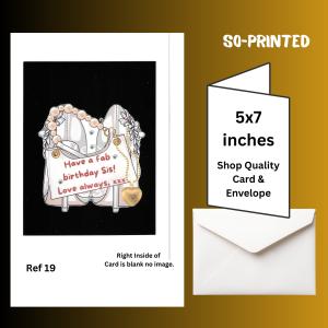 Handmade birthday card Sister.