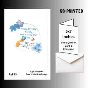 Handmade birthday cards Auntie