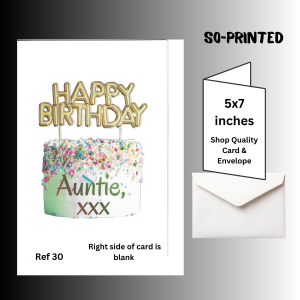 handmade birthday cards auntie