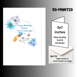 handmade birthday card Auntie